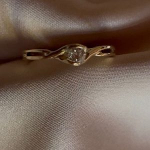 Anillo compromiso con diamante